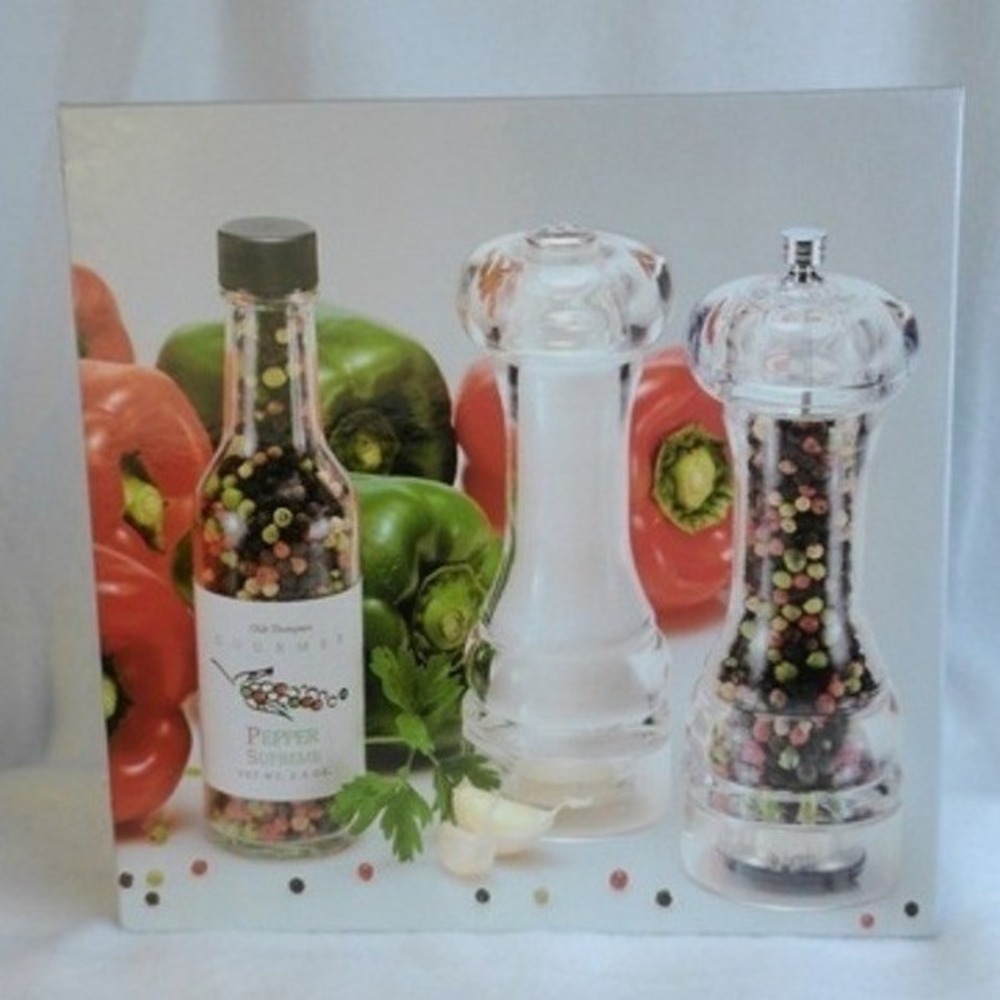 New Olde Thompson Mercury Set Pepper Grinder Mill with Gourmet Pepper‎ Gift Pack
